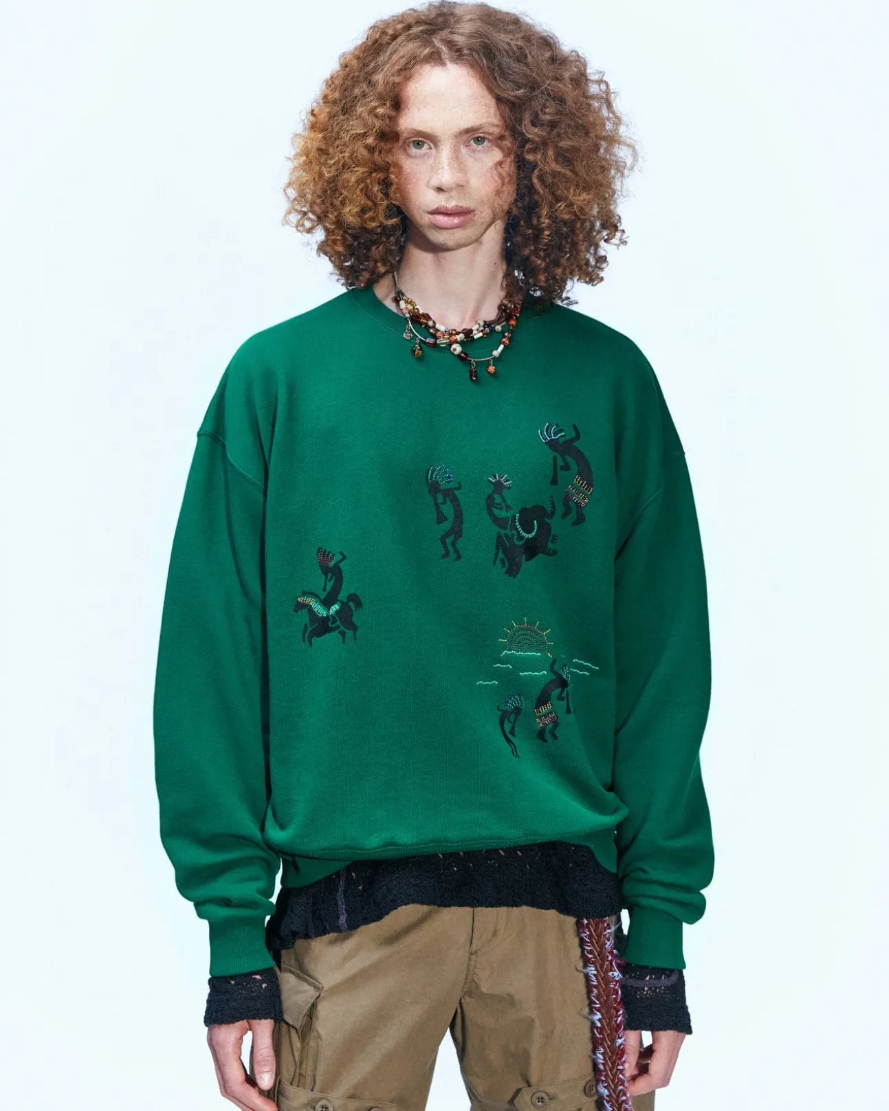 Andersson Bell (Men) (Essential) Unisex Sun Dance Sweatshirt Atb900U(Green)-Men Sweatshirts