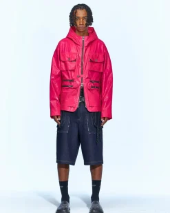Andersson Bell Milano Hooded Jacket Awa531M(Pink)-Men Outerwear