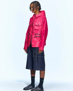 Andersson Bell Milano Hooded Jacket Awa531M(Pink)-Men Outerwear