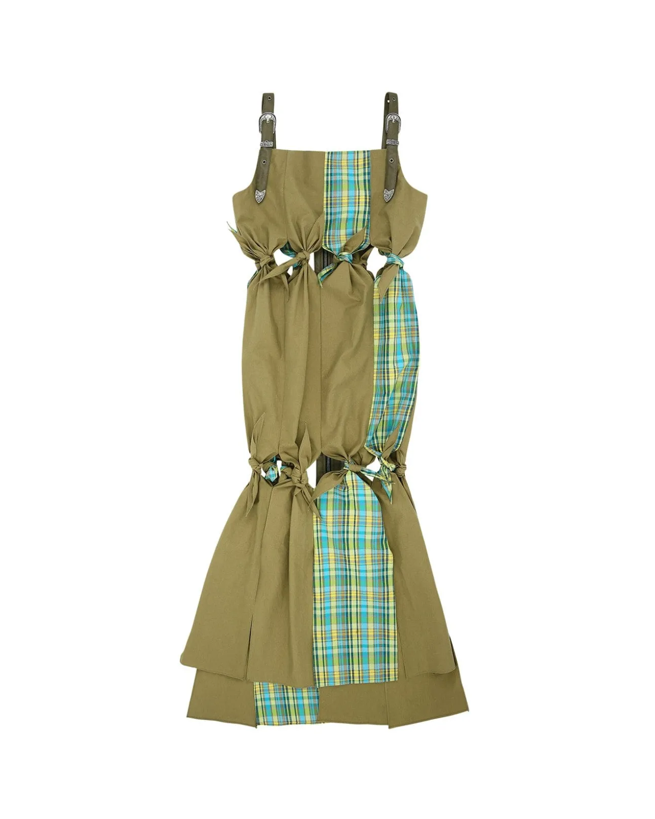 Andersson Bell Morgan Scarf Knotted Dress Atb874W(Khaki)-Women Dresses