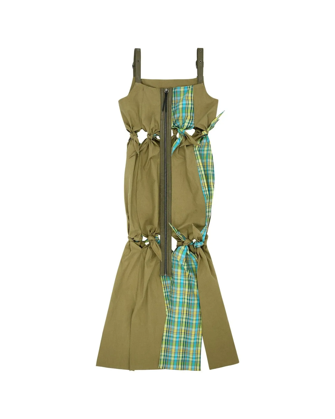 Andersson Bell Morgan Scarf Knotted Dress Atb874W(Khaki)-Women Dresses