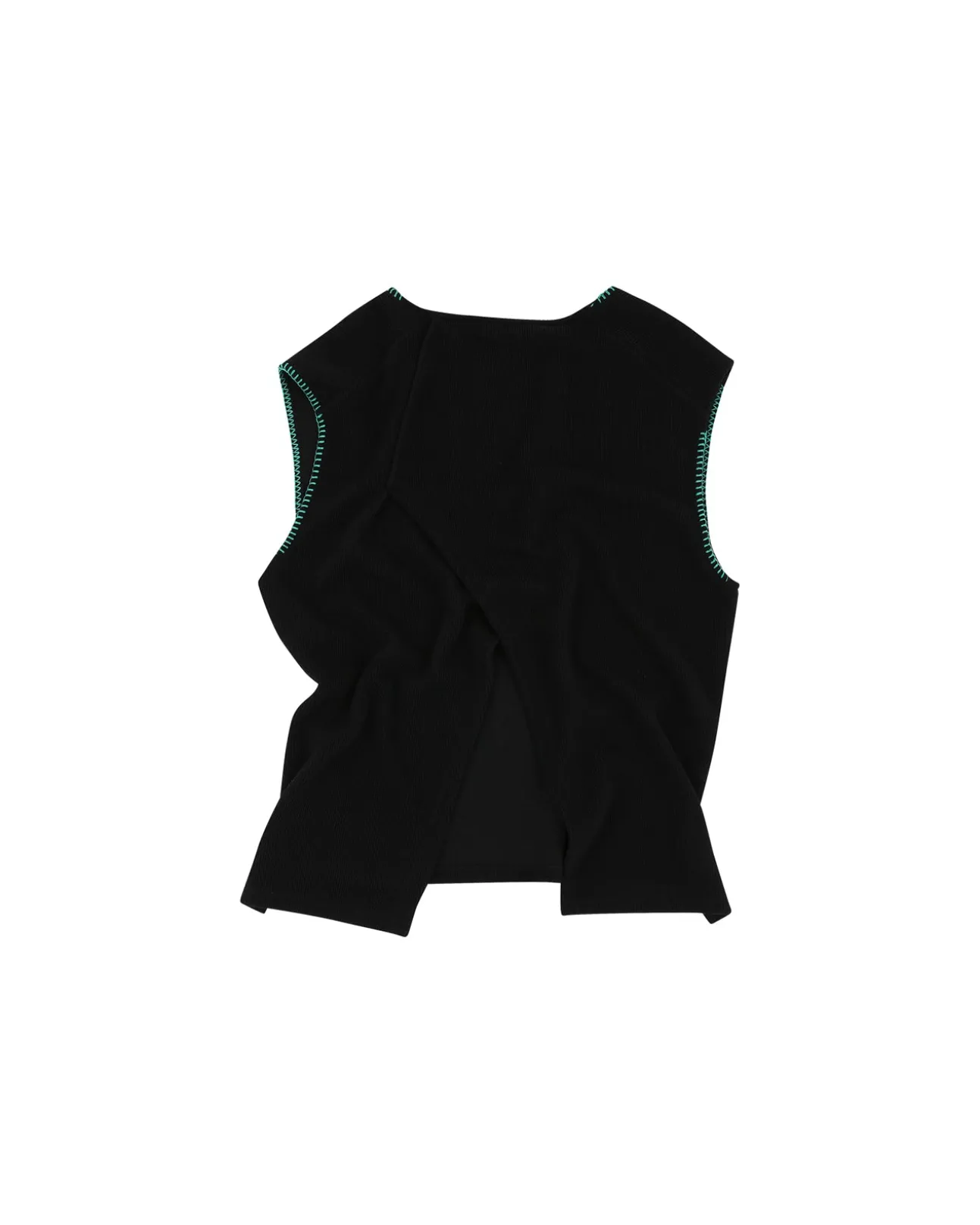 Andersson Bell Mushman Embroidery Knit Vest Atb956M(Black)-Men Knitwear