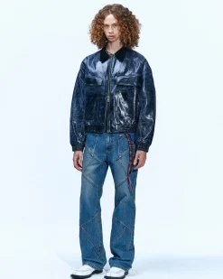 Andersson Bell Ortega 23 Bomber Jacket Awa506M(Black)-Men Outerwear