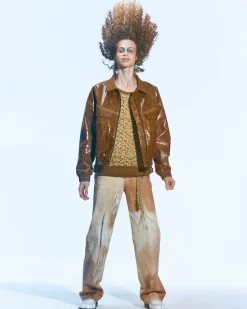 Andersson Bell Ortega 23 Bomber Jacket Awa506M(Brown)-Men Outerwear