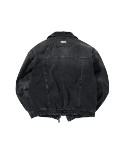 Andersson Bell Pointe Denim Blouson Jacket Awa511M(Black)-Men Outerwear