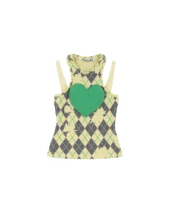 Andersson Bell Puffy Heart Saver Sleeveless Top Atb932W(Lemon)-Women Tops