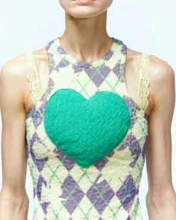 Andersson Bell Puffy Heart Saver Sleeveless Top Atb932W(Lemon)-Women Tops