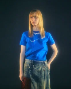Andersson Bell Rainbow Flow T-Shirts Atb697W(Blue)-Women Tops