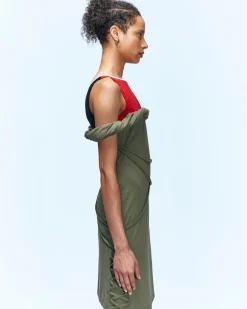 Andersson Bell Rami Soccer Jersey Dress Atb927W(Khaki)-Women Dresses