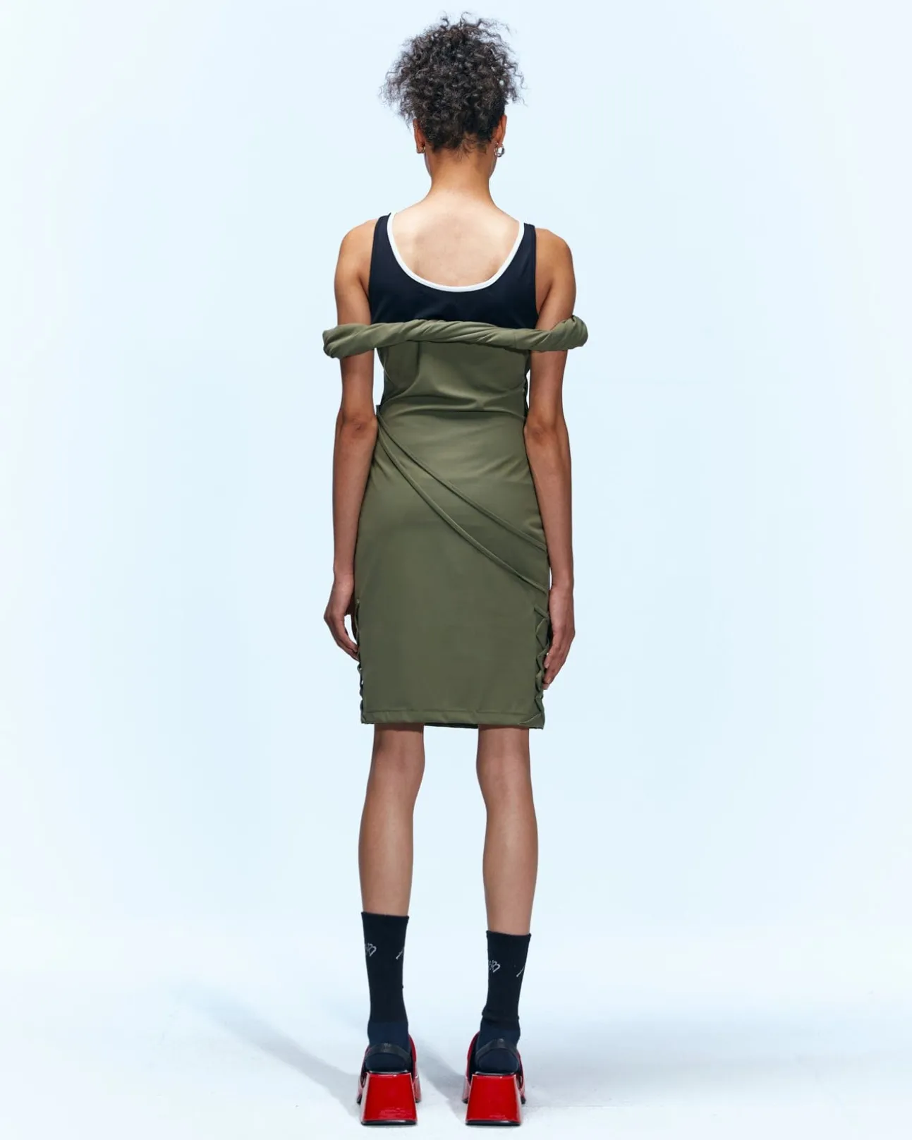 Andersson Bell Rami Soccer Jersey Dress Atb927W(Khaki)-Women Dresses