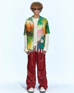 Andersson Bell Rhino Tie Dye Print Shirts Atb946M(Multi)-Men Shirts