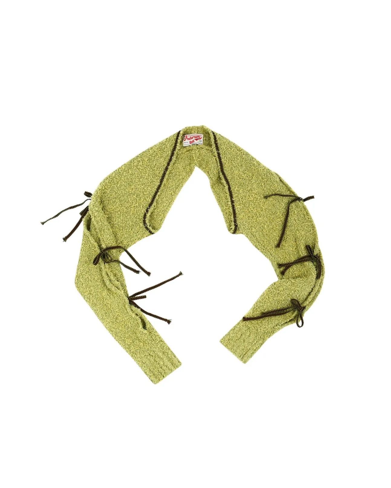 Andersson Bell Senko Hairy Lace Up Knit Bolero Atb889W(Olive)-Women Tops