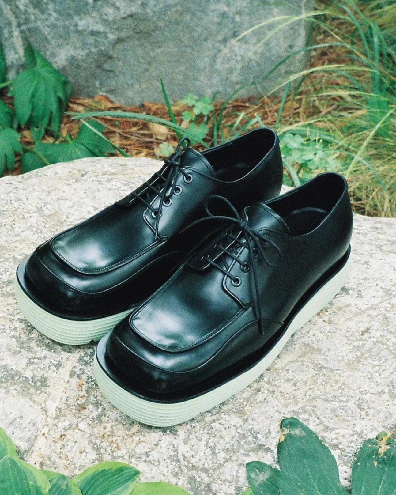 Andersson Bell Square Matine 23 Derby Shoes Aaa327M(Black)-Men Shoes