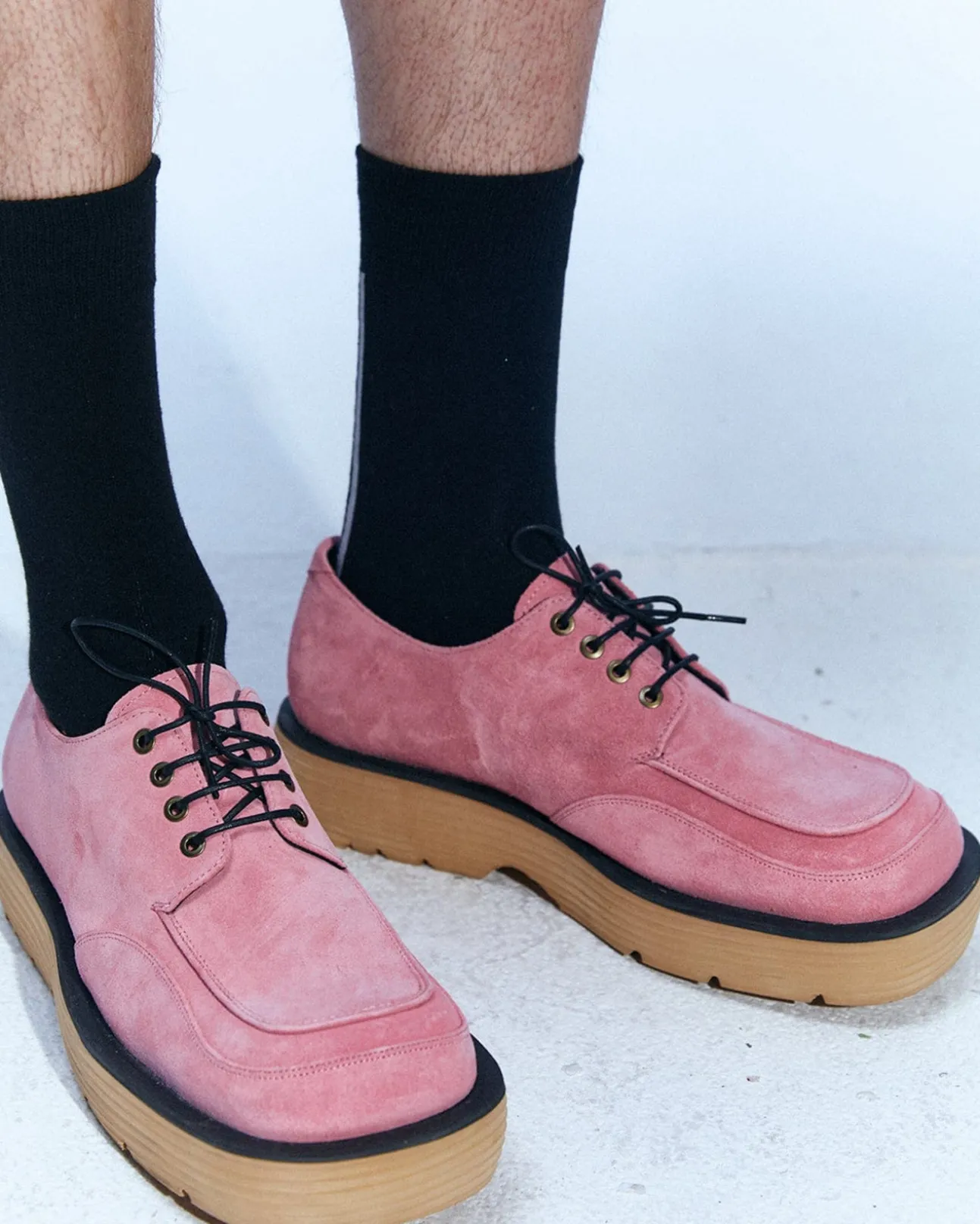Andersson Bell Square Matine 23 Derby Shoes Aaa327M(Pink)-Men Shoes