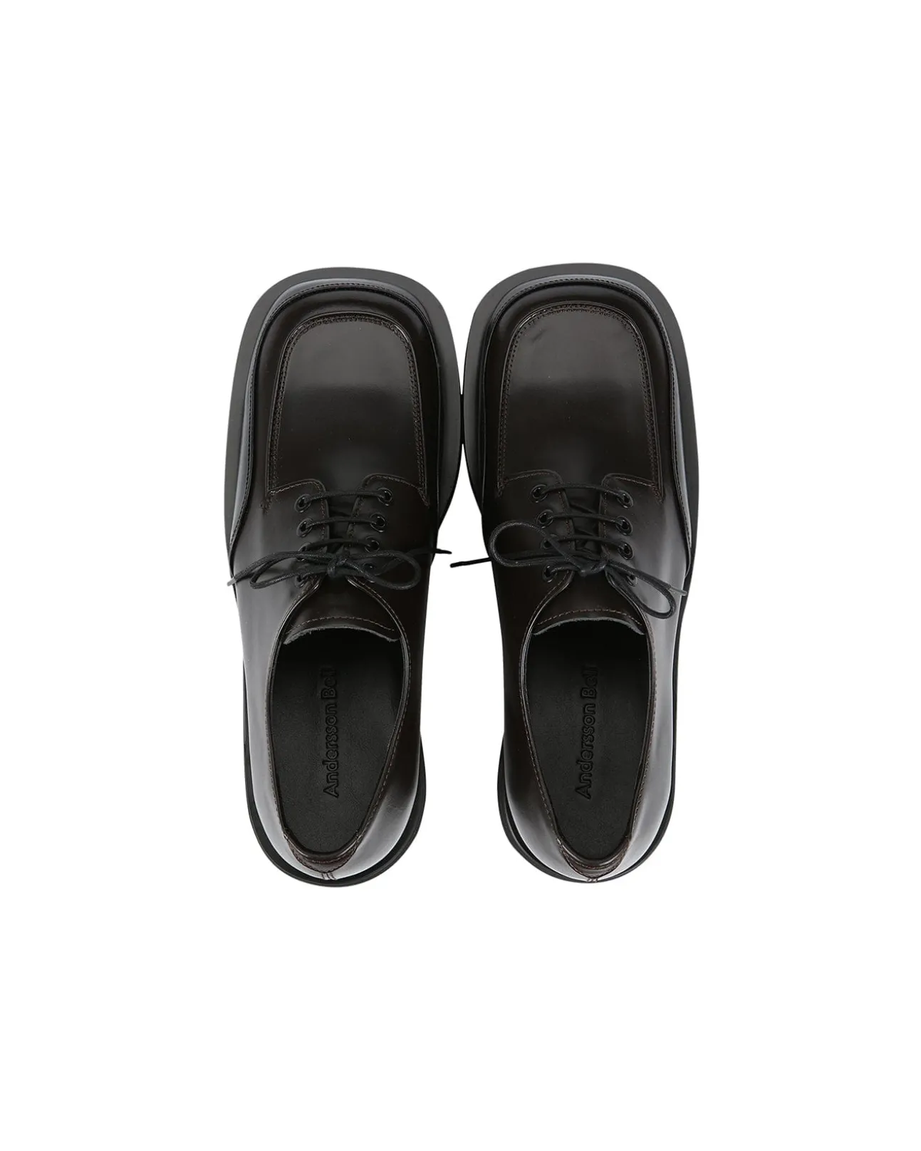 Andersson Bell Square Matine 23 Derby Shoes Aaa327M(Brown)-Men Shoes