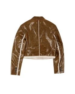 Andersson Bell Uliana Coated Short Jacket Awa517W(Brown)-Women Outerwear