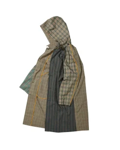 Andersson Bell Unisex Checked Raglan Coat Awa413U(Multi Color)-Men Outerwear