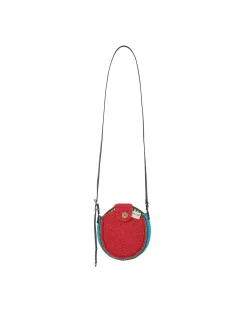 Andersson Bell Unisex Hand Crochet Tambourine Bag Aaa302U(Blue/Red)-Women Bags