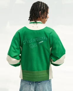 Andersson Bell Unisex Leather Motorcycle Padded Jacket Awa436U(Forest Green)-Men Outerwear