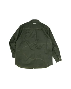 Andersson Bell Wave Faux Leather Shirts Atb949M(Khaki)-Men Shirts