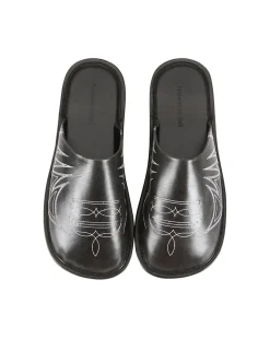 Andersson Bell Western Mule Slippers Aaa338M(Black)-Men Shoes