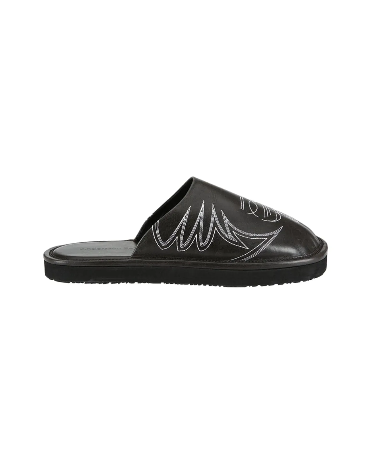Andersson Bell Western Mule Slippers Aaa338M(Black)-Men Shoes