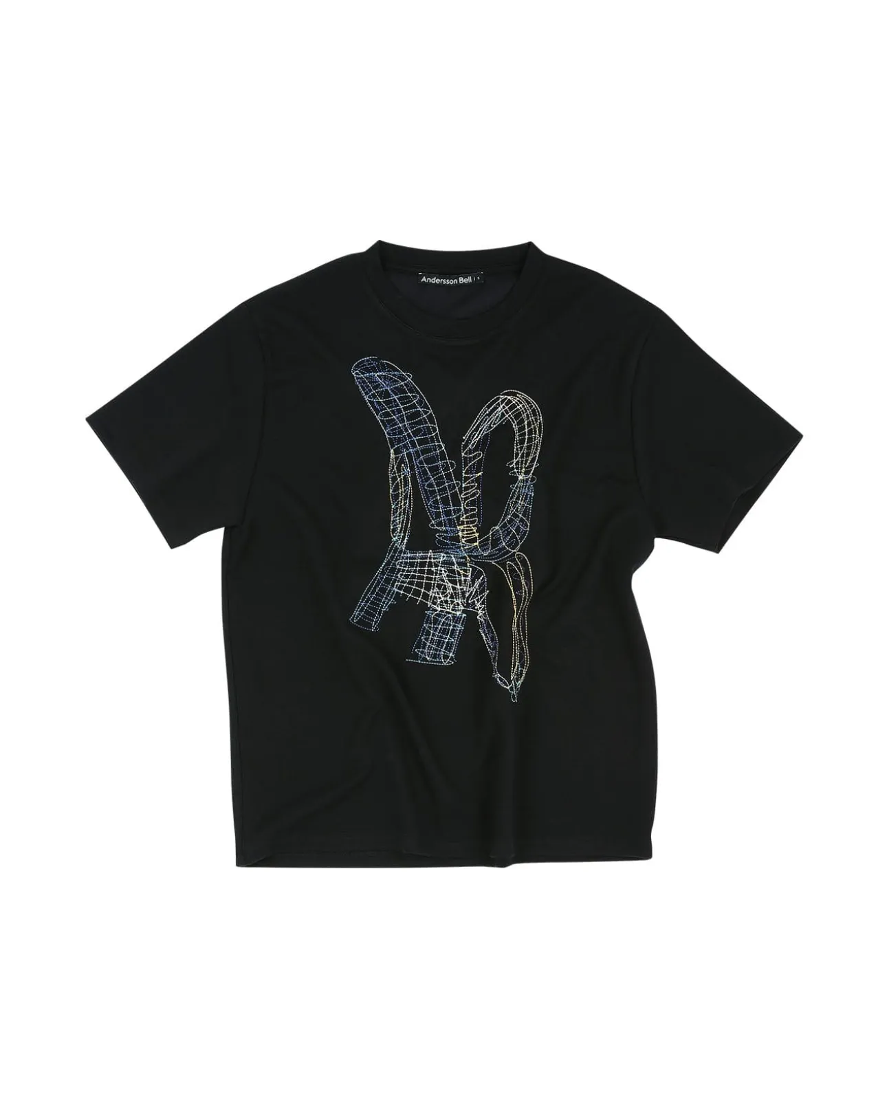 Andersson Bell (Women) (Essential) Unisex New Ab Logo Embroidery T-Shirts Atb903U(Black)-Women Tops